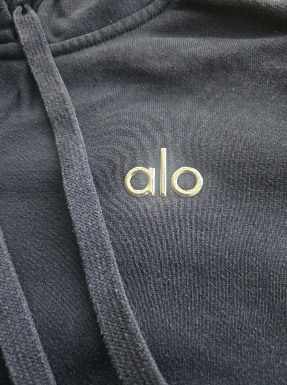 Alo Yoga Accolade 2pc Navy Set Hoodie sz MEDIUM and Jogger Sweatpant sz SMALL